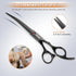 GEMEK 7.0in Titanium Professional Dog Grooming Scissors Set, 6 in 1 for Dogs and Cats