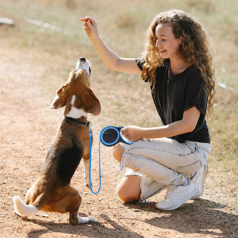 Segarty Dog Leash Retractable, 16ft Heavy Duty Leash for Medium Small Dogs up to 44lb, Anti-slip Handle, Tangle-free