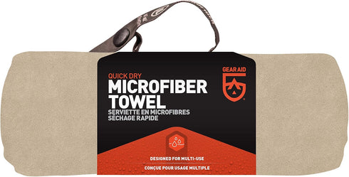 Gear AID Quick Dry Microfiber Towel - Ideal for Gym, Travel, and Camping