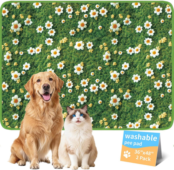 Washable Pee Pads for Dogs, Reusable Puppy Potty Training Pads, Ultra-Absorbent Thick