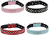 Adjustable Rhinestones Pet Dog Collars - Sparkly Crystal Studded Genuine Leather for Small and Medium Dogs - 1" Wide