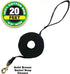 Four Paws Cotton Web Dog Training Lead, Black, 20-Foot