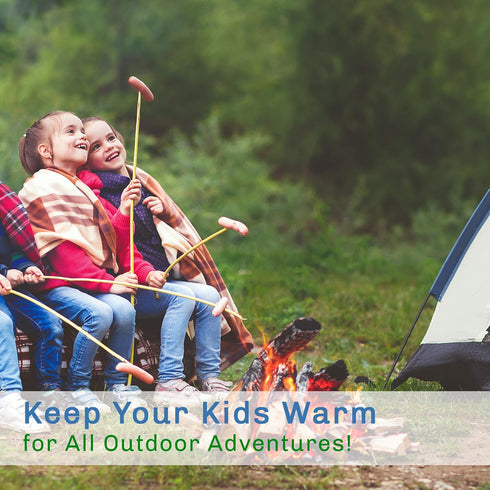Kids Sleeping Bag Collection by Wakeman Outdoors - Lightweight with Compression Straps Included for Camping,