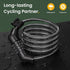 Titanker Bike Lock Cable, 4 Feet Basic Self Coiling Kids Bike Lock with Mounting Bracket (Black-8mm)