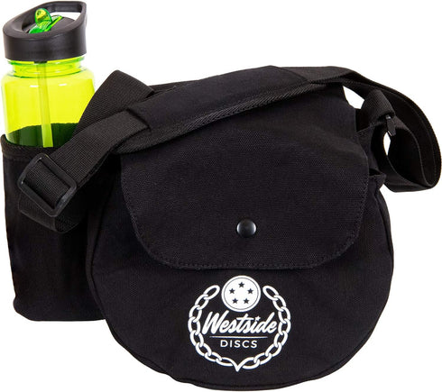 Westside Discs Sling Disc Golf Bag, 10-12 Disc Capacity, Heavy Duty 16oz Canvas for Beginners