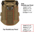 ICEFANG Tactical Dog Harness, Medium Size, 2X Metal Buckle, Working Dog MOLLE Vest with Handle, No Pulling Clip