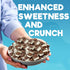 2 Pack, 2.5 oz, Freeze Dried Ice Cream Sandwich Bites, Vanilla, Crunchy & Sweet Snack, Dehydrated, Resealable Gift Bag