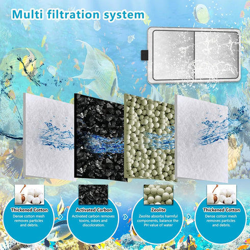 12-Pack Replacement Filter Cartridge for Top Fin PF-S Silenstream PF10 Power Filters
