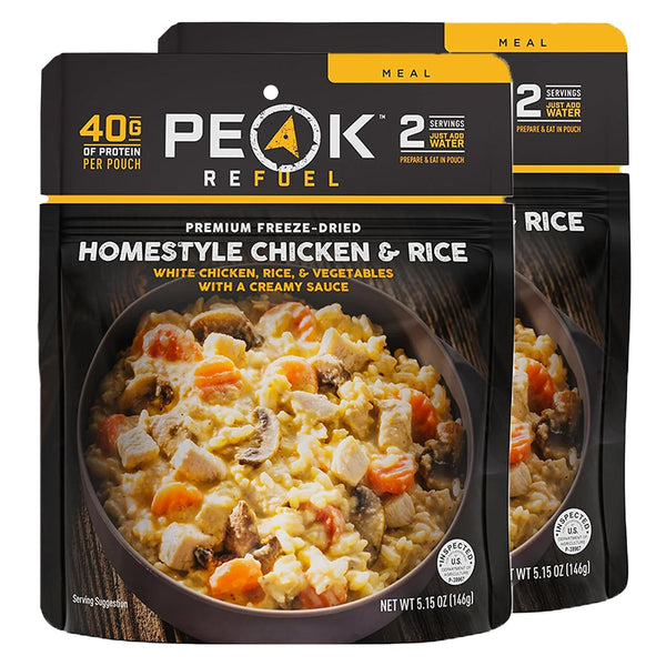 Peak Refuel Homestyle Chicken and Rice | Freeze Dried Backpacking and Camping