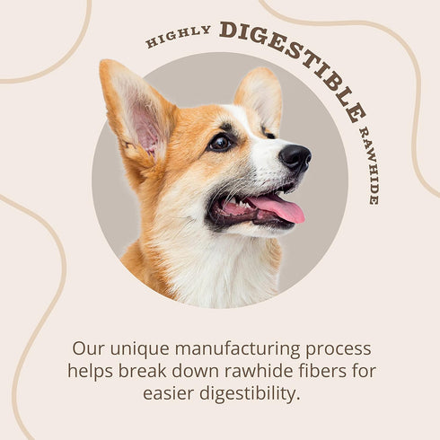 Better Belly Pork Hide Chips, 10 Ounce, Digestible Pork Hide for Dogs (P-94450)