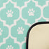 Bone Dry Ultra Absorbent Pet Mat - Machine Washable, 12x18, Aqua/Off-White Lattice