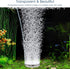 hygger Air Stones for Aquariums, Ultra Silent Bubble Stone Kit with Air Tube, Transparent Acrylic Fish Tank Diffuser