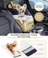 PETSFIT Dog Car Seats for Small Dogs with Safe Protection Hooks, Small Dog Car Seat with Upgraded Safety Tethers