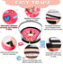 Dog Cone, Dog Surgery Collar, Inflatable Cone for Small Medium Large Dogs, Pink Doughnut Dog Cone Collar, Does Not