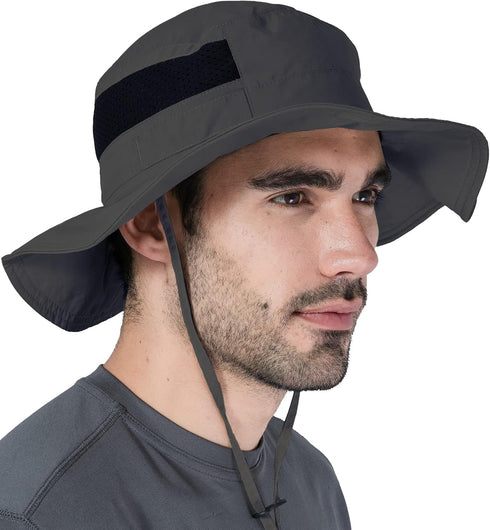 Tough Headwear Fishing Hat - Boonie Hat for Men & Women, Ideal for Beach, Camping, Gardening & Outdoor Use