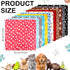 12 Pieces Fleece Blankets for Pets Dog Puppy Blankets Paw Print Dogs Cat Blanket Bedding Cover for Small Animals Guinea Pig Cage Liner Sleep Pet Mat Pad Kitten Soft Warm Blanket (12 x 12 inches)