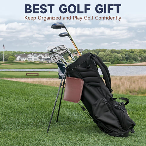 SANTA CASA Father's Day Golf Gift Set, Complete Accessories for Dad, with 3 Golf Balls, Bag Case