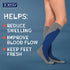 JOBST Sport Knee High Compression Socks, 20-30 mmHg, Medium, Black/Cool Black
