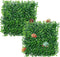 Rainmae 2Pack Hermit Crab Climbing Wall Faux Grass Mat, 10x10 inch Plastic Aquarium Plants for Gecko Lizard