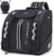 Ski Boots Bag 54L, Fully Padded Backpack for Snowboard Gear, Water-Resistant Travel Luggage with PVC Bottom Pockets