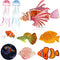 Weewooday 7 Pieces Artificial Glowing Fish, Colorful Floating Jellyfish Aquarium Decor