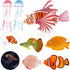 Weewooday 7 Pieces Artificial Glowing Fish, Colorful Floating Jellyfish Aquarium Decor
