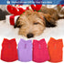4 Pieces Fabric Dog Sweater with Leash Ring, Winter Fleece Vest for Small Dogs, Cat Chihuahua (Red, Orange, Rose,
