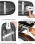 Set hatleues Extra Wide Bike Back Seat Cushion Bike Seat with Backrest Bike Armrest Footrest Handrail Pedals Kids Child