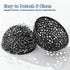 Hubaltuye 2 PCS Shrimp Hideout Black, Shrimp Cave Tunnel, Shrimp Hides for Aquarium Small Fish Habitat, Durable Hollow