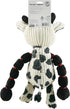 Outward Hound Thunda Tugga Cow Plush & Squeaky Dog Tug Toy
