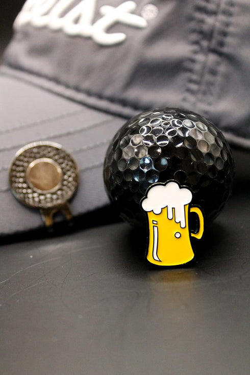Mulligan Hooligan Golf Ball Marker + Magnetic Hat Clip - Funny Unique Golf Gift, Premium Quality Golf Accessories