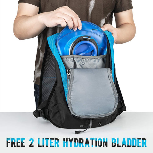 Gelindo Hydration Backpack, Running Water Backpack with 2L Hydration Bladder, Insulated Cycling Vest Packs