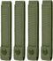 FRTKK 4 Pack Molle Straps with Snaps, 6 Inch Tactical Mod Strap Molle Webbing for Military Backpack