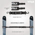 Volk Ski Strap and Pole Carrier - 2 Sets per Pack, Adjustable Size for Easy Transportation of Ski Gear
