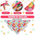 Weewooday 8 Pieces Dog Bandanas, Summer Flower Print Triangle Bibs Floral Puppy Scarf Accessories for Dogs Cats