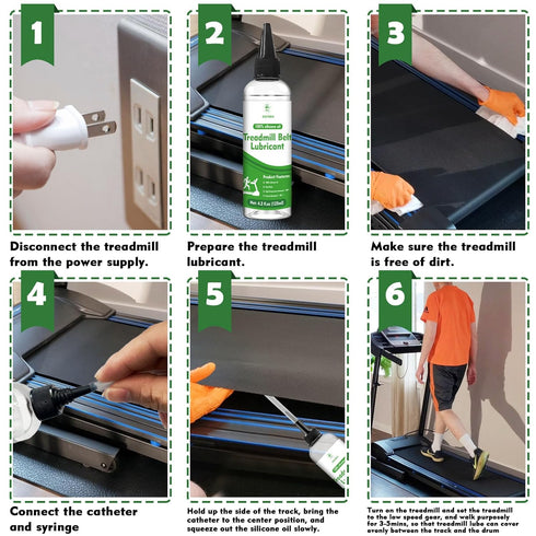 2 125ml 100% EIGTWEN x Treadmill Lubricant for Belt, Silicone Treadmill Oil, High Temperature Resistant Stable