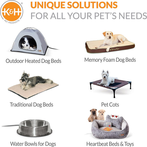 K&H Pet Products Cool Bed III Dog Cooling Mat, Cooling Dog Beds for Medium Dogs, Outdoor Dog Bed Cooling Pad, Blue