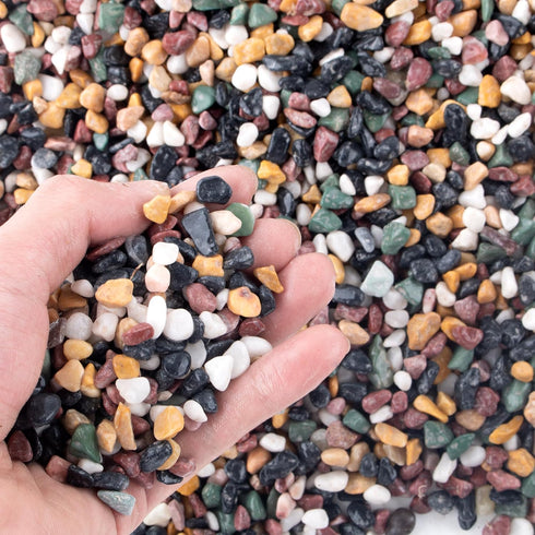 2.4lb Aquarium Gravel for Plants, Decorative River Rocks Pebbles for Succulent Cactus & Bonsai, 1/4 Inch Fish Tank