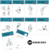 NewMe Fitness Stretching Workout Cards, Instructional Fitness Deck for Women & Men, Beginner Fitness Guide to Training