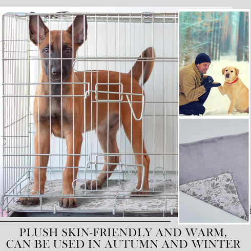 Dog Crate Pan Cover, Washable Dog Bed Cover, Crate Liner for Pets, Fits 36 x 24 Inch Dog Crate Tray