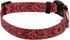 Country Brook Petz Deluxe Red Bandana Dog Collar, Made in The U.S.A., Rustic Designs (1 Inch, Medium)