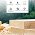 Hamster Wooden Hideout House - Natural Climbing Play Hut for Dwarf Hamster, Small Mouse, Rat, and Gerbil