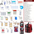 YUKONGAID 293Pcs/set - First Aid Kit Molle Pouches Emergency Survival Kit Suitable for Outdoor Activities, Home