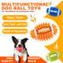 4.3” Dog Squeaky Ball Toys 4 Pack - Interactive Durable Spiky Toy for Medium Large Dogs with Built-in Squeaker