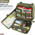 WYNEX Tactical Large Admin Pouch of Double Layer Design, Molle EDC EMT Utility Pouch with Map Sleeve Modular Tool Pouch