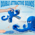 LEGEND SANDY Dog Toys for Aggressive Chewers, Large Dog Toys to Keep Them Busy, Interactive Dog Toys, Squeaky Dog Toys, Tug of War Dog Toy, Crinkle Dog Toy (Blue Octopus)