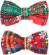 Joytale Upgraded Christmas Cat Collar with Bells, Breakaway Bow Tie, 2 Pack Safety Plaid Kitten Collars