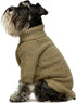 Fitwarm Thermal Knitted Dog Sweater, Sage Green, X-Large, Doggy Winter Coat, Turtleneck Jacket, Pet Clothes