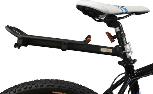 Ibera Bicycle Seatpost-Mounted Commuter Carrier Rack - Regular Size Rack Only, Rack and Trunk Bag Combo