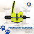 Paws Aboard Dog Life Jacket - Adjustable, Reflective, Comfortable Swim Vest for Dogs, XX-Small to Extra Large (Neon